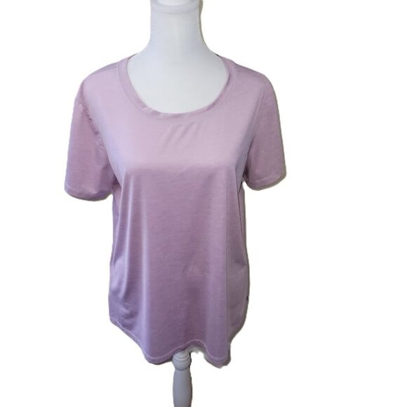 Eddie Bauer Resolution Stretch Short-Sleeve Pink T-shirt Women's Size L - Picture 1 of 11